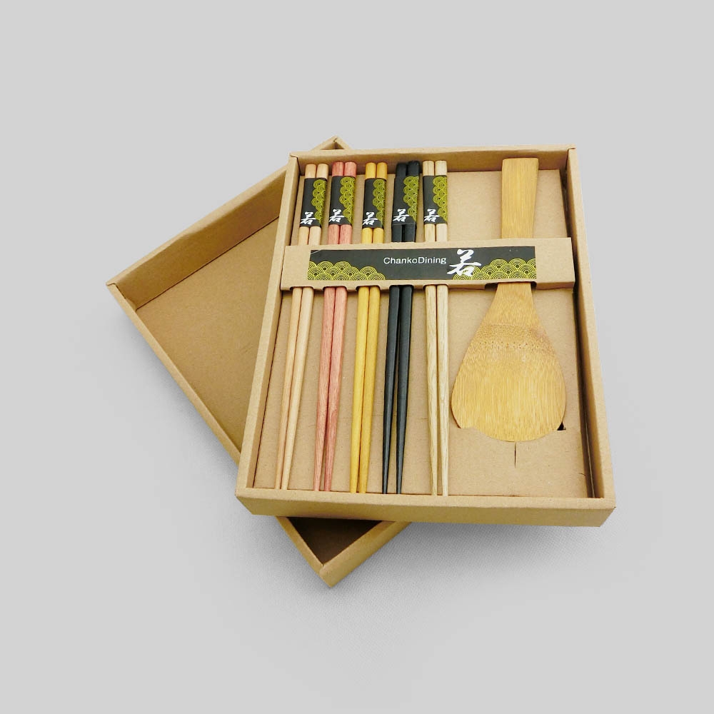 Wooden Chopsticks and Rice Spoon Sets